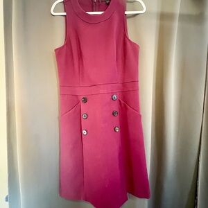 Banana Republic Sleeveless Magenta Mini Dress
